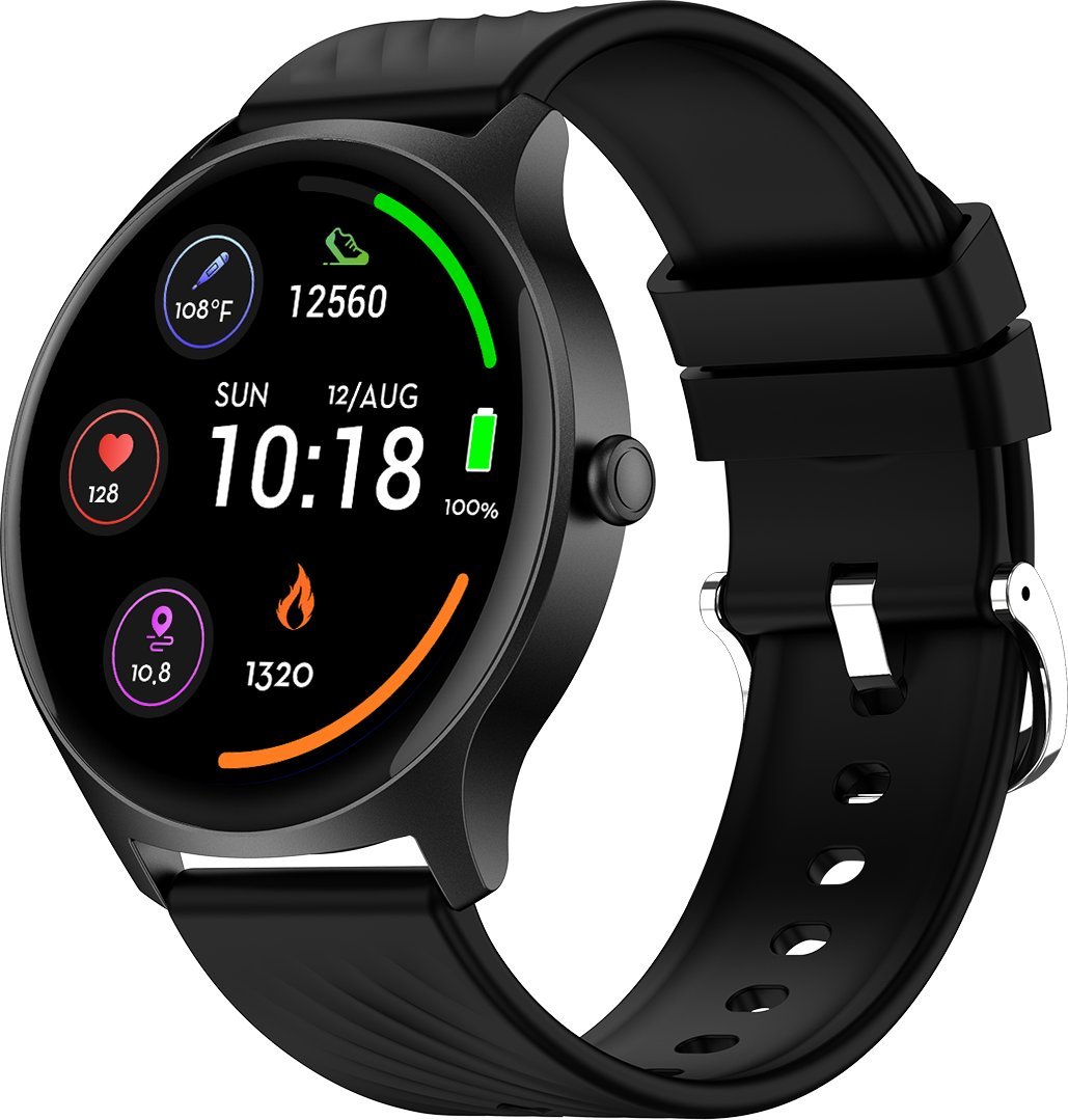Ora inteligjente Denver SWC-387, ekran AMOLED, Bluetooth, e zezë