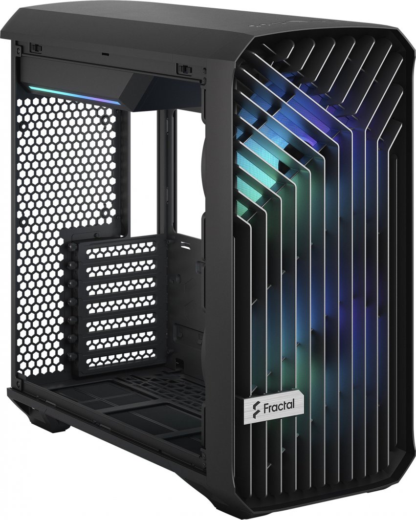 Куќиште за компјутер Fractal Design Torrent Compact RGB, Црна TG Light Tint, Midi Tower