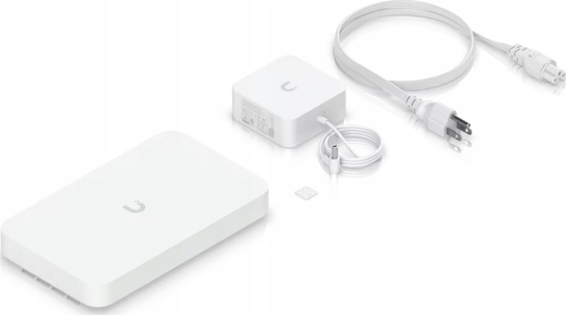 Ruter Ubiquiti UXG-Fiber, 10G, 4x 2.5 GbE, PoE+ 30W, i bardhë