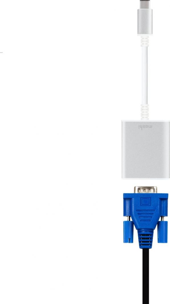 Përshtatës USB Moshi USB-C - VGA, i argjendtë