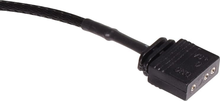 Kabllo zgjatëse Alphacool ARGB 3-pin në 3-pin, 60cm, e zezë