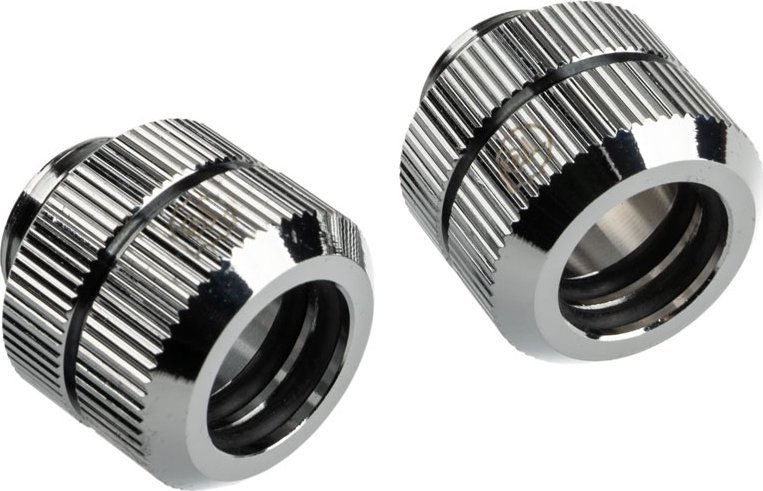 Adapter lidhës për ftohje me ujë Bitspower Touchaqua 16-22mm, G1/4, set 2 copë, argjendtë