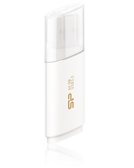 USB Silicon Power Blaze B06, 64GB, 3.1, e bardhë
