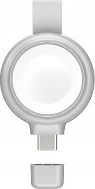 Karikues wireless 4smarts për Apple Watch, MFi, USB C, argjend