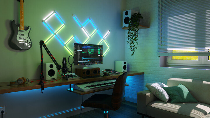 Set ndriçimi Nanoleaf Lines Squared Starter 4 Pack