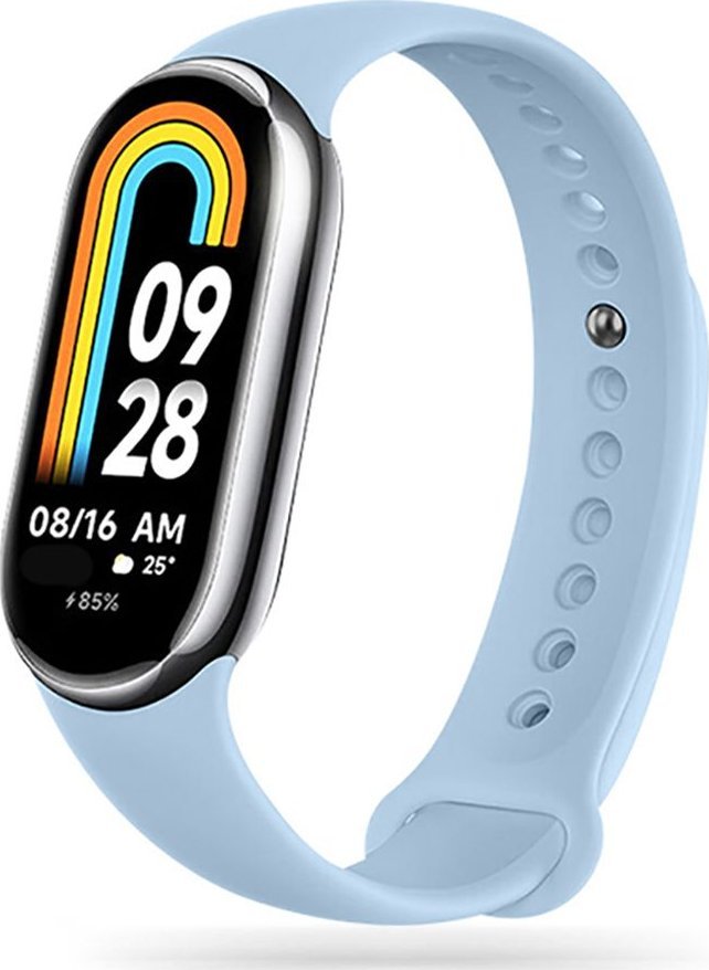 Rrip dore Tech-Protect IconBand për Xiaomi Smart Band 8 8 NFC, TPU, i rregullueshëm, blu Sky
