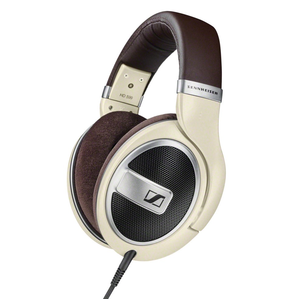 Kufje Sennheiser HD 599, mbi vesh, të zeza/bezhë