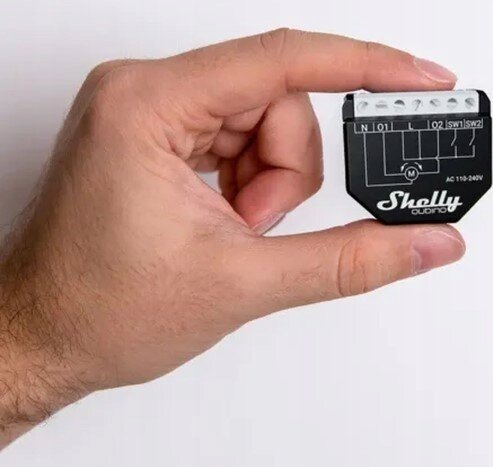Modul smart Shelly Wave Shutter, rele për roleta dual, Z Wave