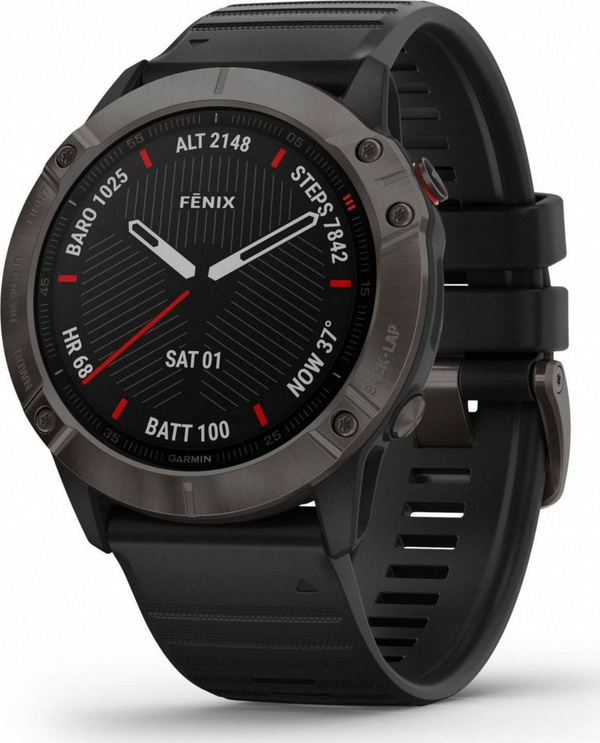 Orë dore Garmin Fenix ​​6X Sapphire (010-02157-11), e zezë