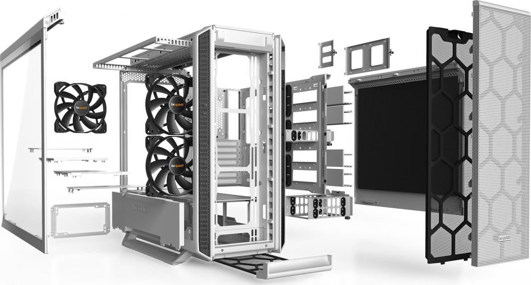 Kasë kompjuteri Silent Base 802 Window, e bardhë