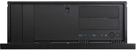 Kasë SilverStone GD07B Grandia, i zi