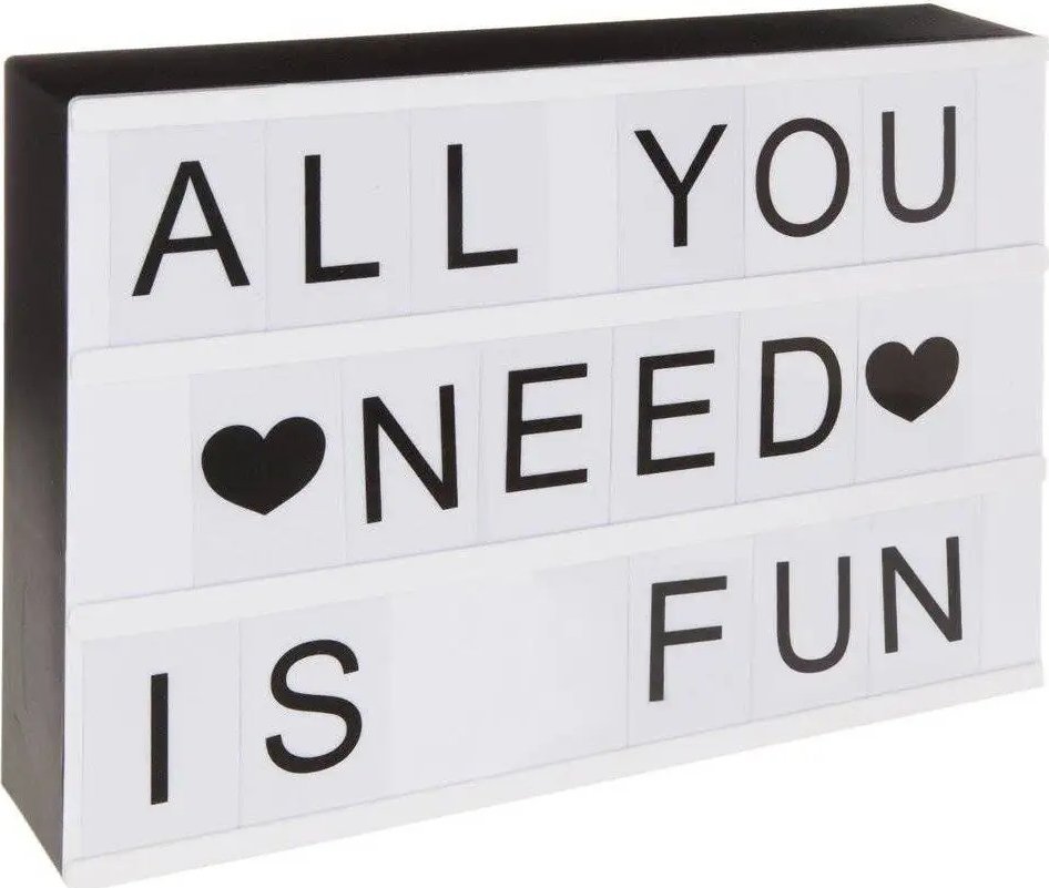 Kornizë e ndriçuar CINEMA, format A4, LED, e bardhë