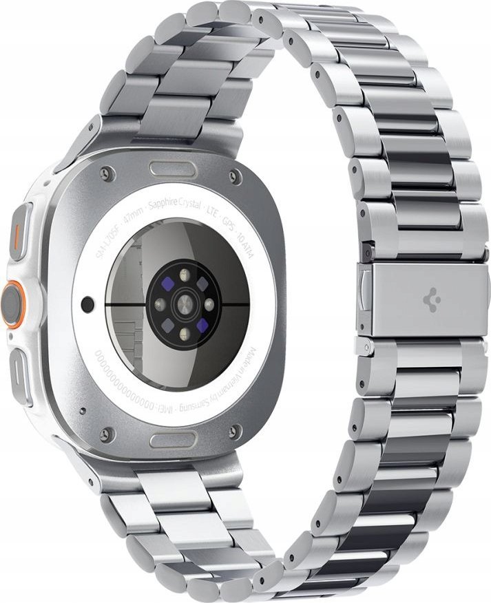 Rrip ore Spigen Modern Fit Band për Samsung Galaxy Watch Ultra 47mm, çelik inox, argjendtë