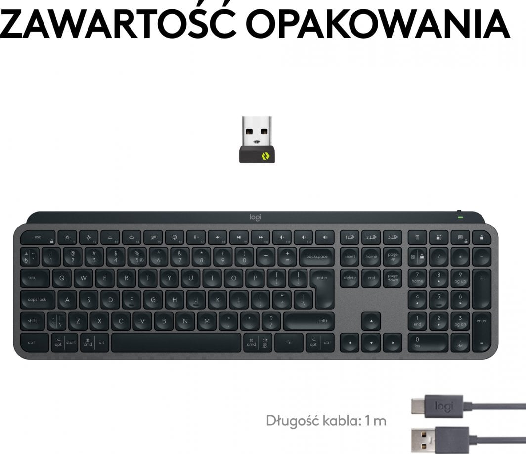 Tastierë Logitech MX, wireless, US, grafit