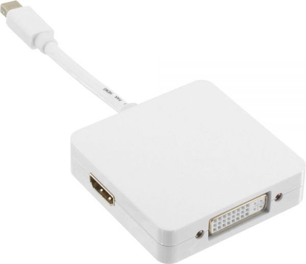 Adapter AV InLine 17195I, Mini DisplayPort në HDMI DVI DisplayPort, i bardhë