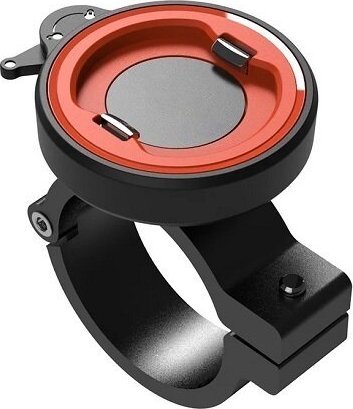 Mbajtës telefoni për biçikletë dhe motoçikletë, 22.2–35 mm, montim me ngjitës 3M, zi portokalli