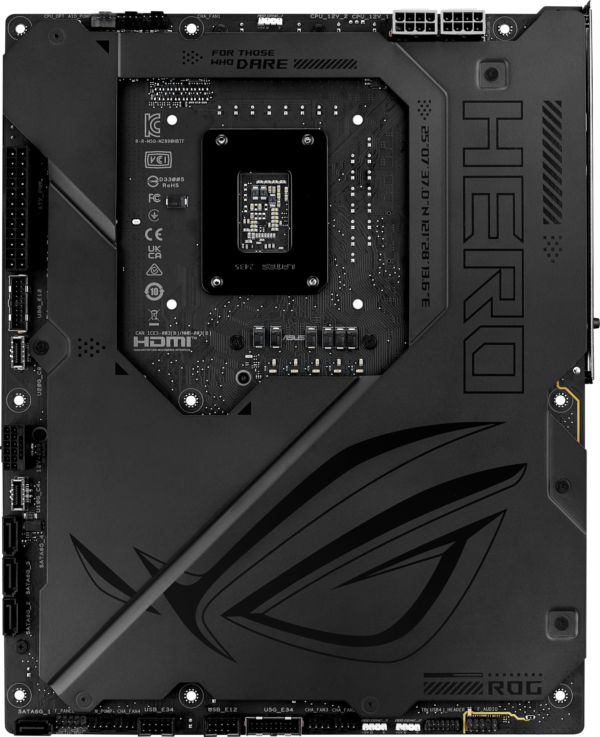 Pllakë amë ASUS ROG Maximus Z890 Hero BTF, DDR5, PCIe 5.0, LGA 1851, e zezë
