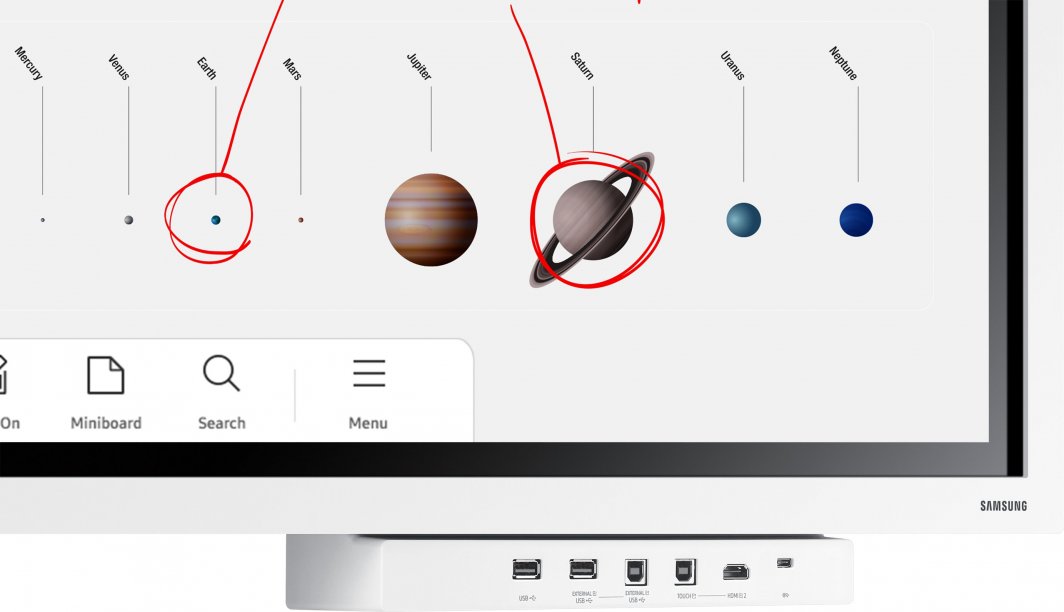 Ekran digjital Samsung Flip Pro WM55B, 55", 4K UHD
