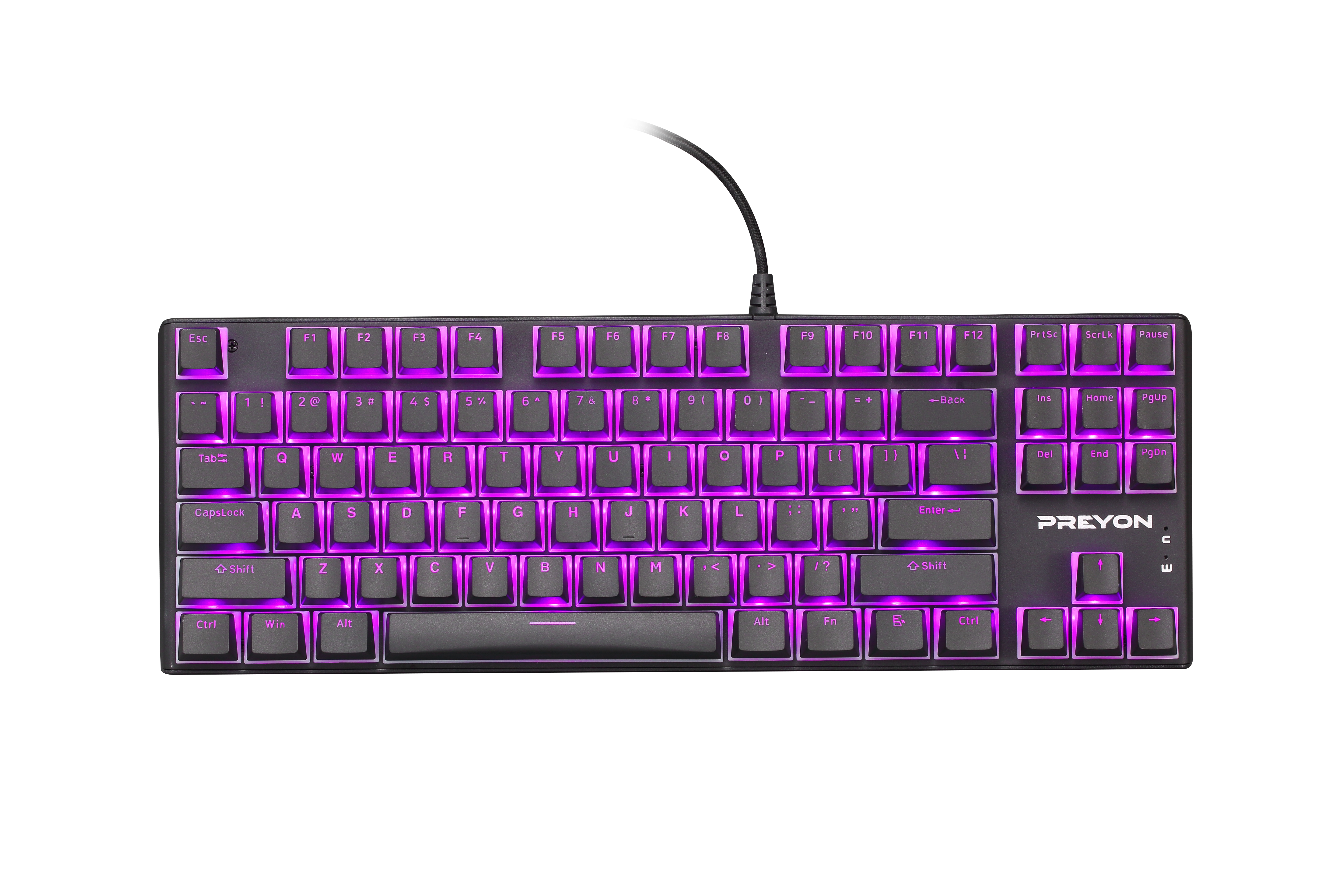 [OUTLET] Tastierë PREYON Blue Blitz Claw Gateron, e zezë