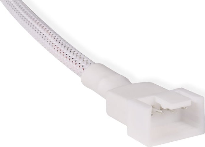 Kabull zgjatës për ventilator Alphacool 4-pin në 4-pin, 30cm, i bardhë