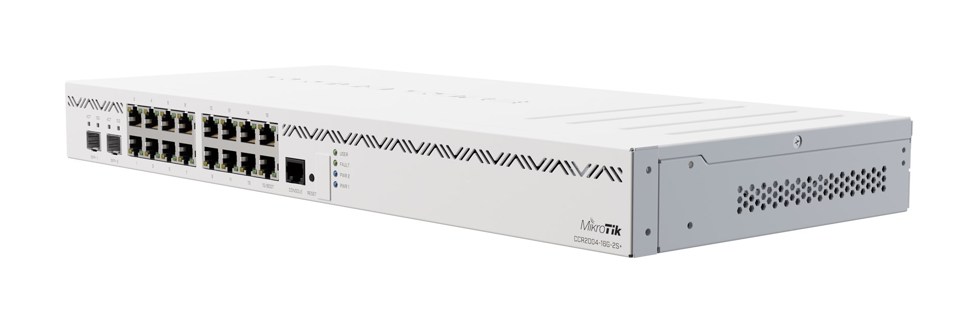 Ruter Mikrotik CCR2004 16G 2S, 16x Gigabit LAN, 2x SFP, për rack 1U