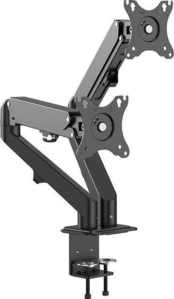 Mbajtëse tavoline për monitorë Neomounts DS70-700BL2, për 2 monitorë 17"-27", mekanizëm me gaz, e zezë