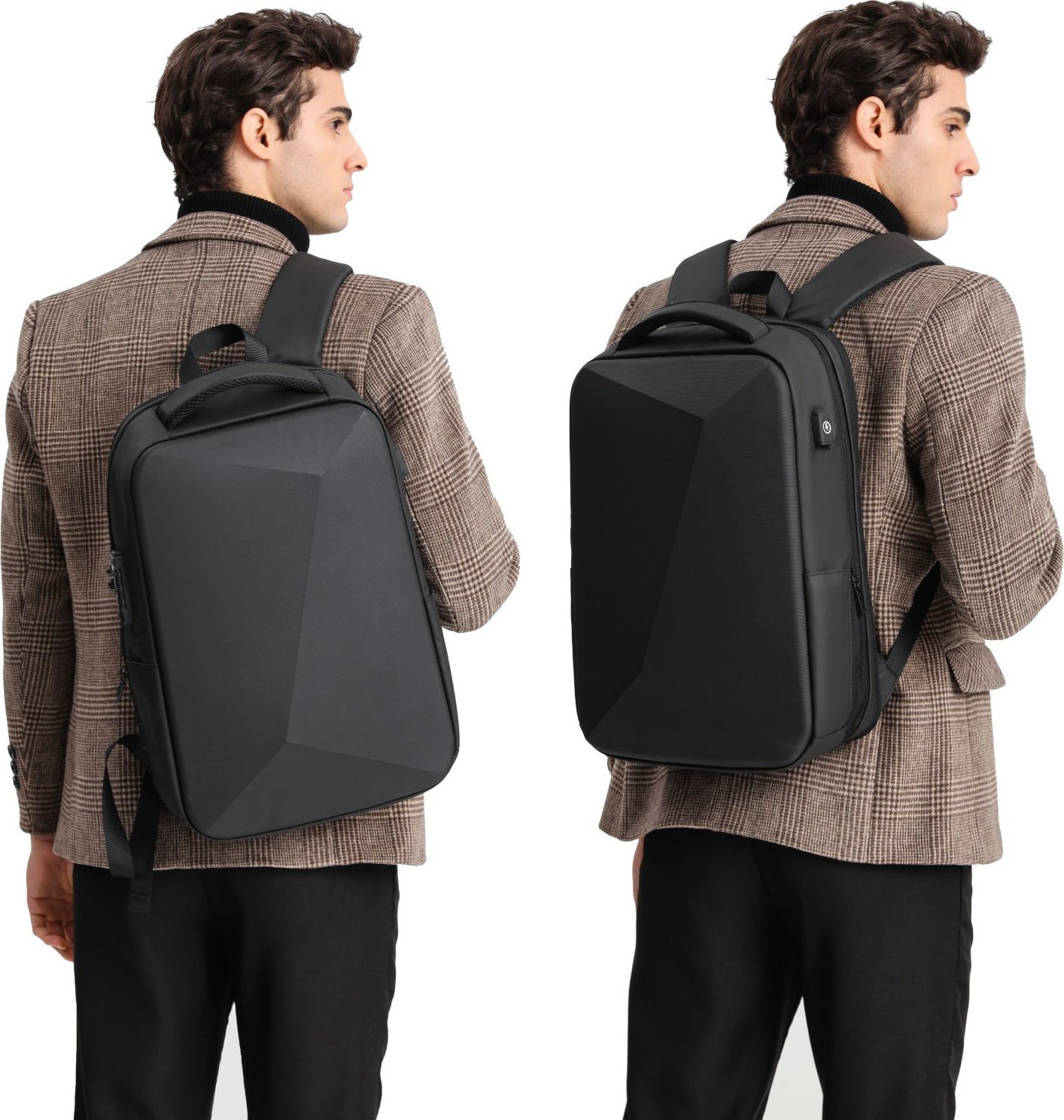 Çantë shpine Mozos PM37, për laptop 15.6", 20-32L, anti vjedhje, gri