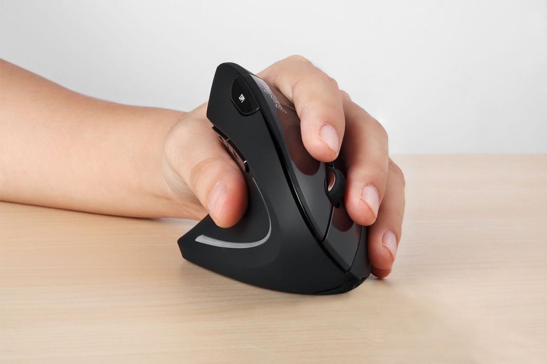 Maus Perixx Perimice-713L, për majtakë, wireless, USB, i zi