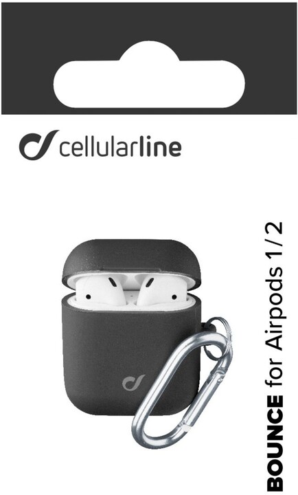 Mbrojtëse Cellularline Bounce për  Apple AirPods, zezë