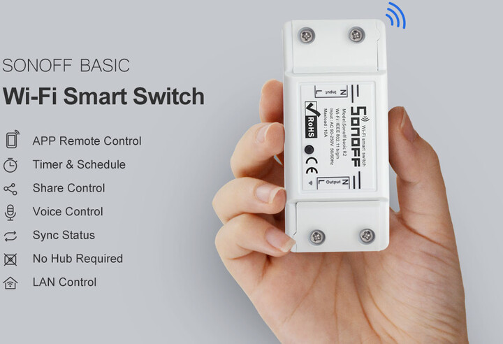 Sonoff Basic R2 Smart Switch, Wi-FI