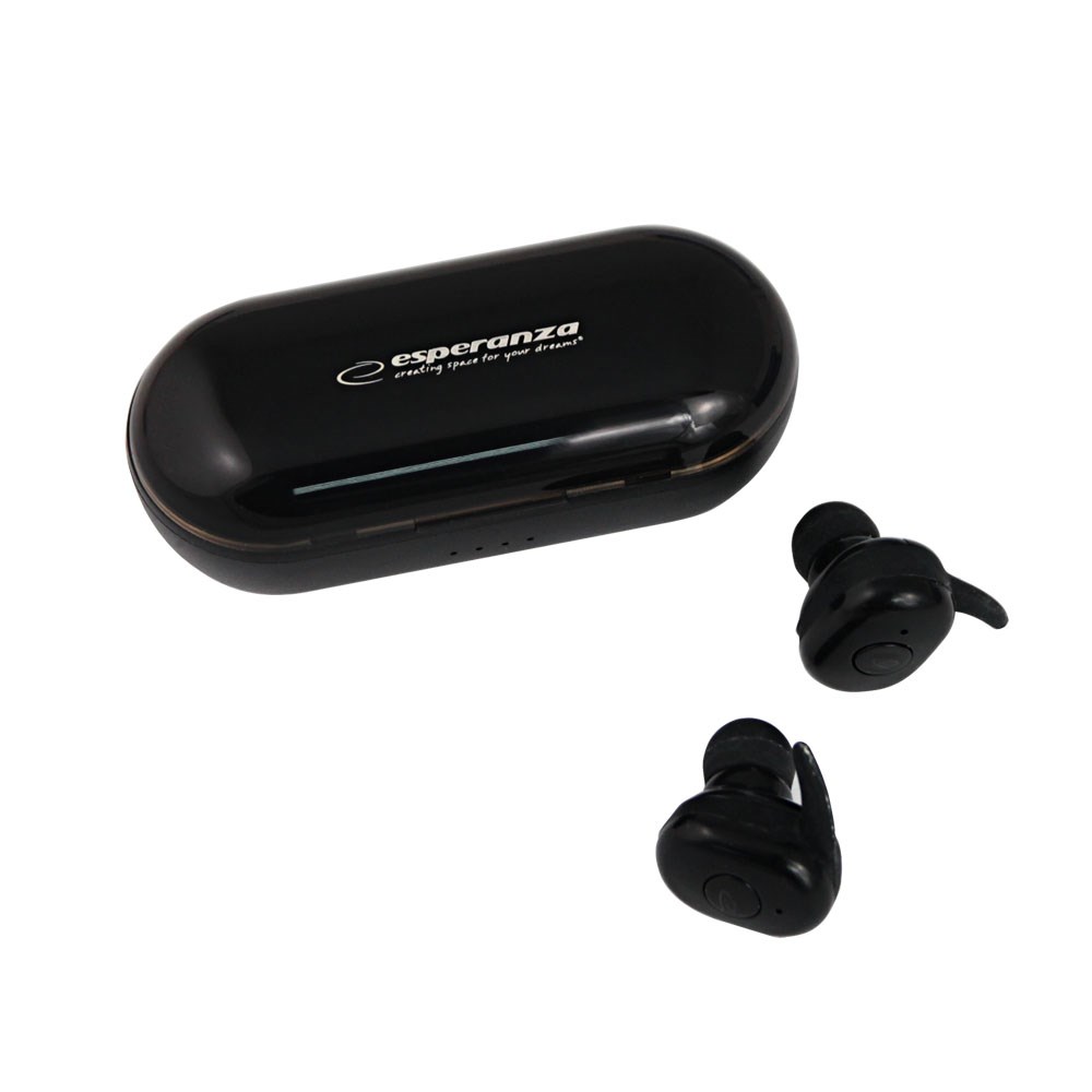 Dëgjuese Esperanza EH225K Bluetooth TWS, të zeza