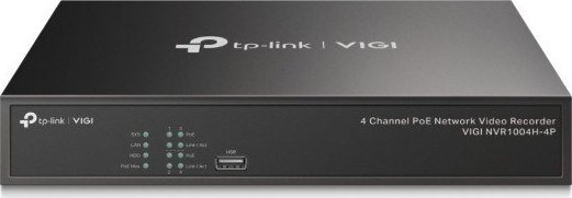 Video regjistrues rrjeti TP-Link VIGI NVR1004H-4P, 4 kanale, PoE+, 4K, i zi