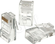 Priza standarde A-LAN RJ45, UTP, CAT.5e, 100 copë, të tejdukshme