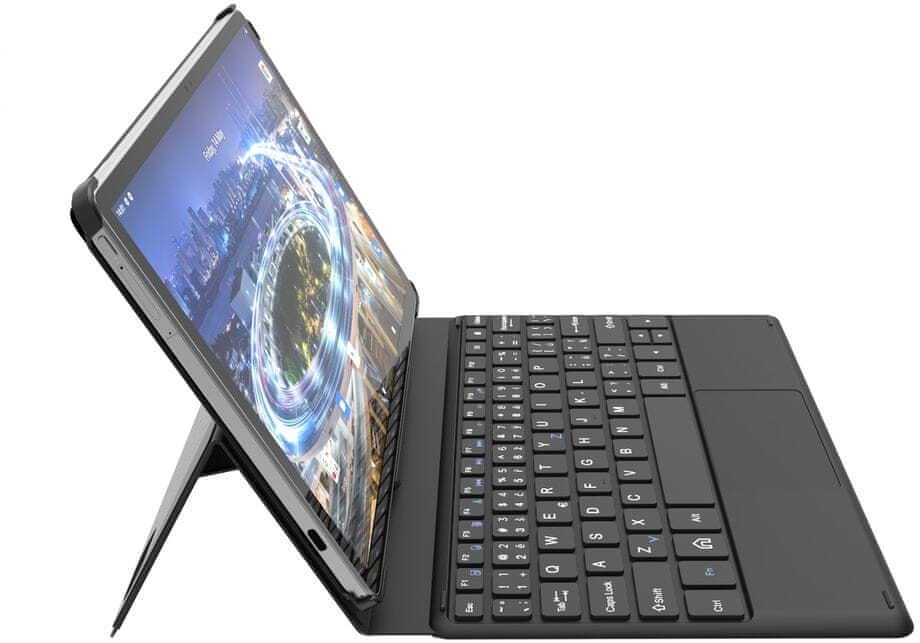 Mbulesë me tastierë iGET K206, për tablet iGET SMART L206, lidhje Pogo, e zezë