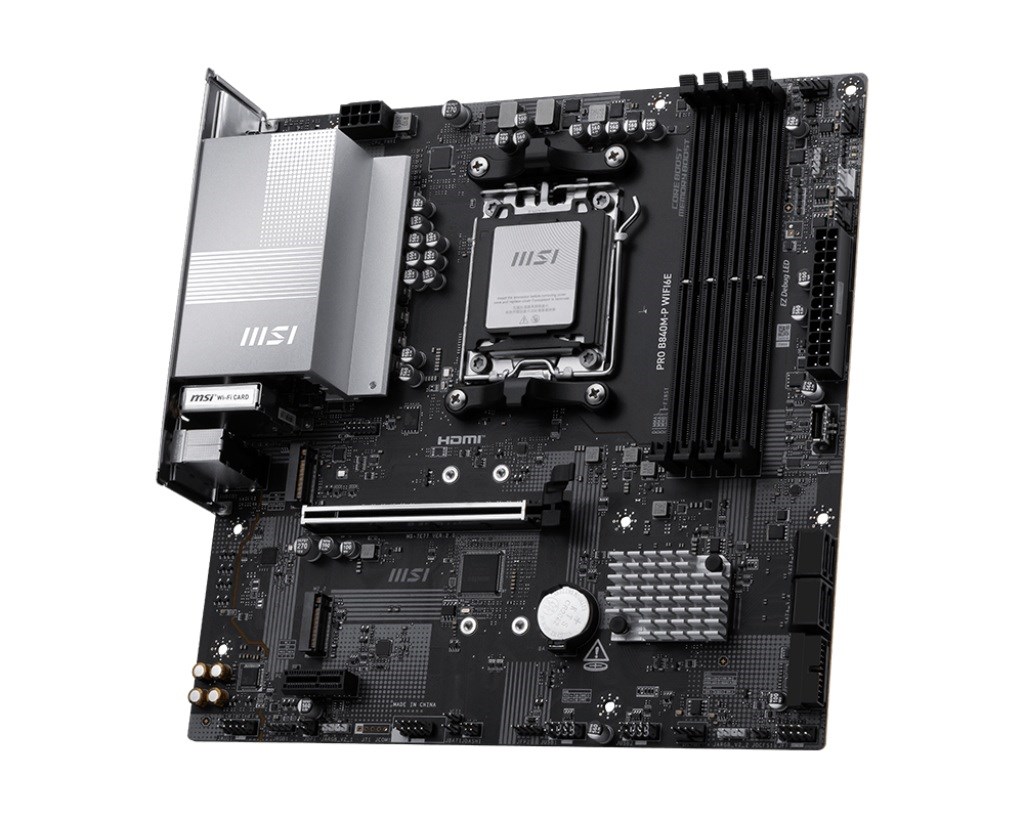 Pllakë amë MSI PRO B840M-P WIFI6E, AMD B840, Socket AM5, Micro ATX