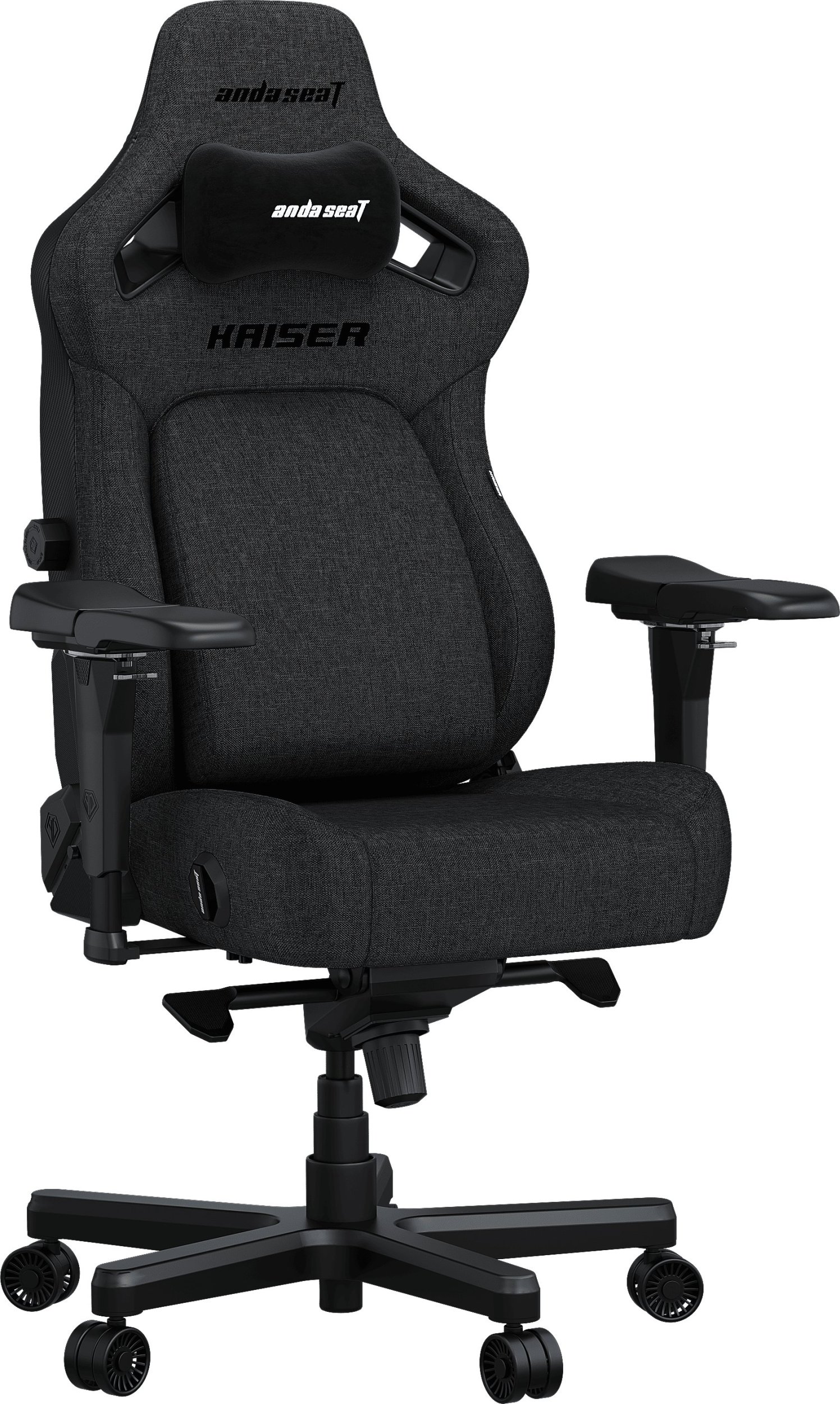 Karrige gaming Anda Seat Kaiser 4 Premium, madhësia XL, pëlhurë, gri e errët