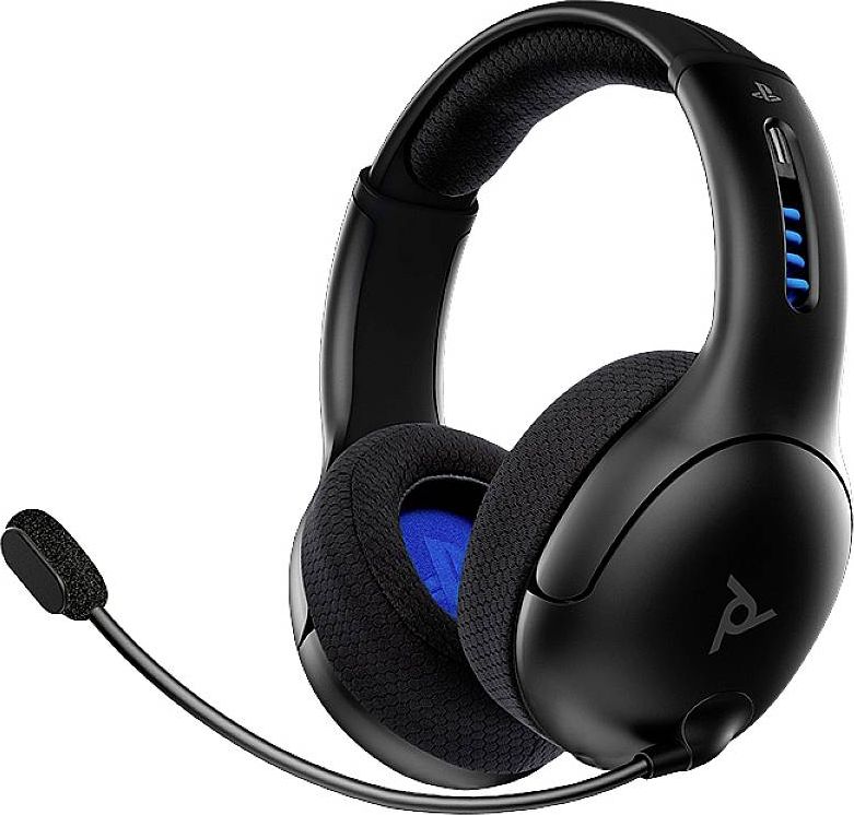 Kufje wireless gaming PDP LVL50, 50mm, për PS4 PS5, të zeza