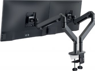 Kllapë tavoline për monitorë HAGOR HA, 2 ekrane 15-27", krahë artikulues, e zezë