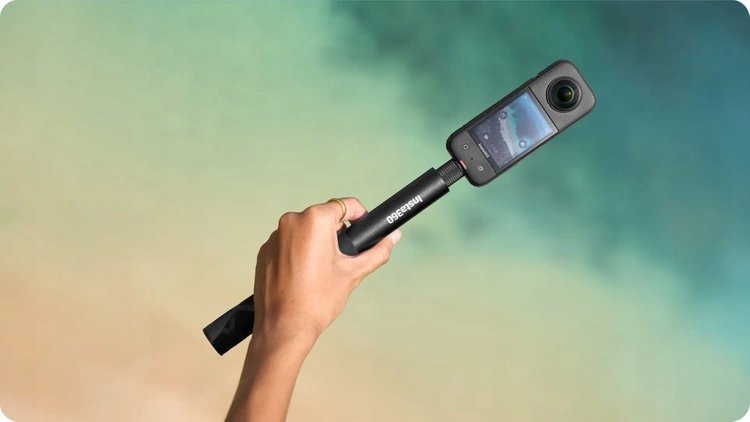 Shkop selfie Insta360 Selfie Stick Sleeve, 1m, teleskopik, i zi