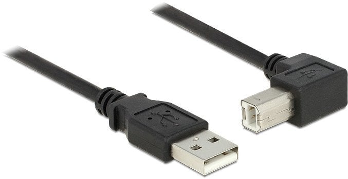 Kabllo USB DeLOCK 83528, USB 2.0 A në B, 2 m, i zi