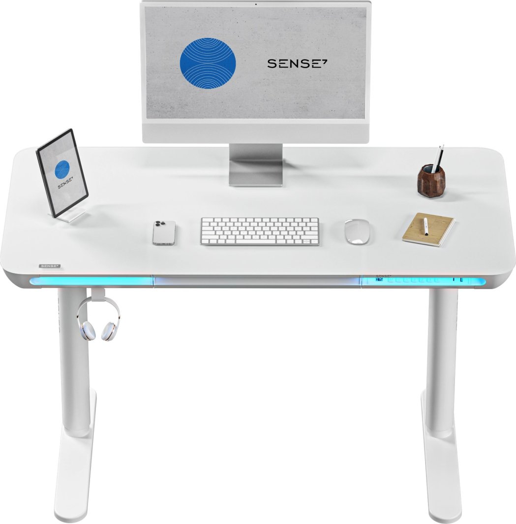 Tavolinë SENSE7 NOMO, 120 cm x 60 cm, e bardhë