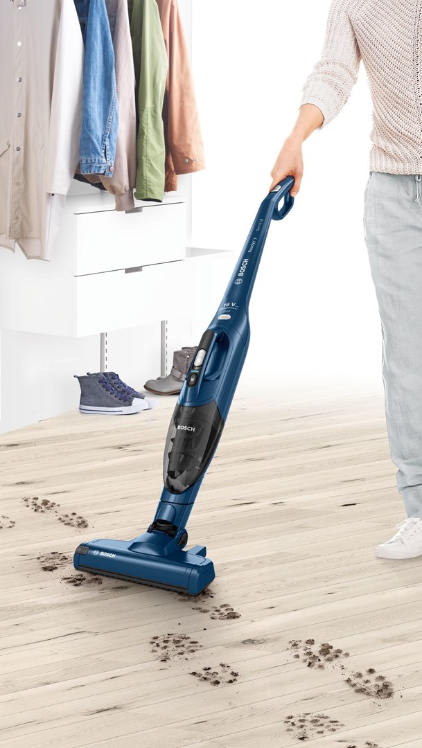 Fshesë vertikale pa kabllo Bosch Readyy'y BBHF216, 2 në 1, furçë AllFloor, gri