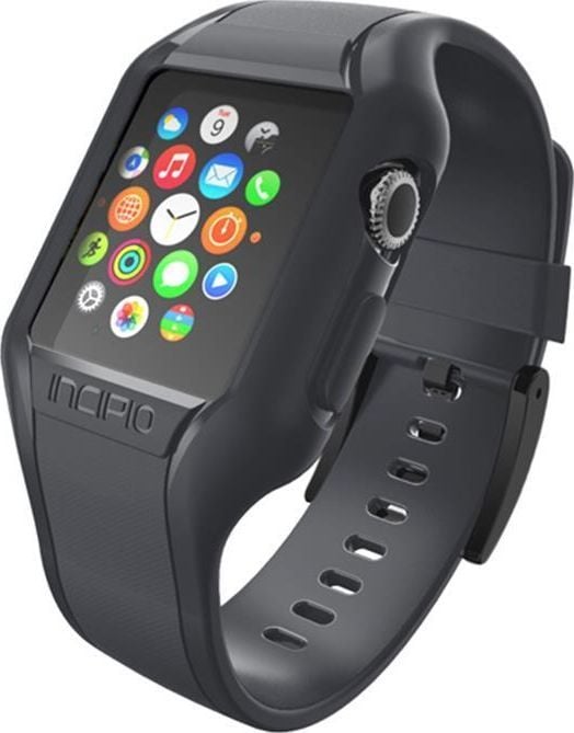 Rrip dore Incipio NGP Strap për Apple Watch, 38mm, fleksibël, ngjyrë smoky