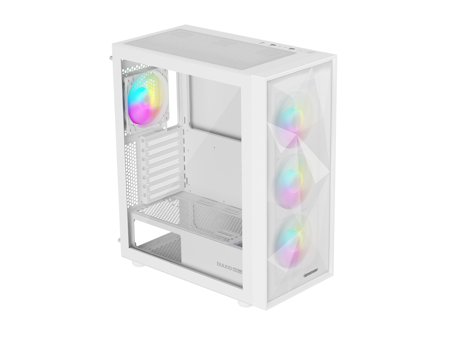 Kasë për PC Genesis DIAXID 605 ARGB, e bardhë