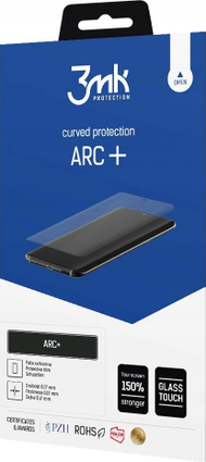Folie mbrojtëse 3MK ARC+ për Realme GT 6T, Fullscreen, 0.17mm, transparente