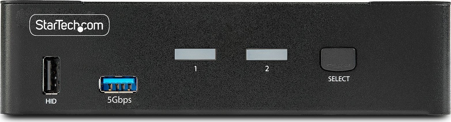 Ndërrues KVM StarTech.com 2 Porta DisplayPort, 8K 60Hz, 4K 144Hz, i zi