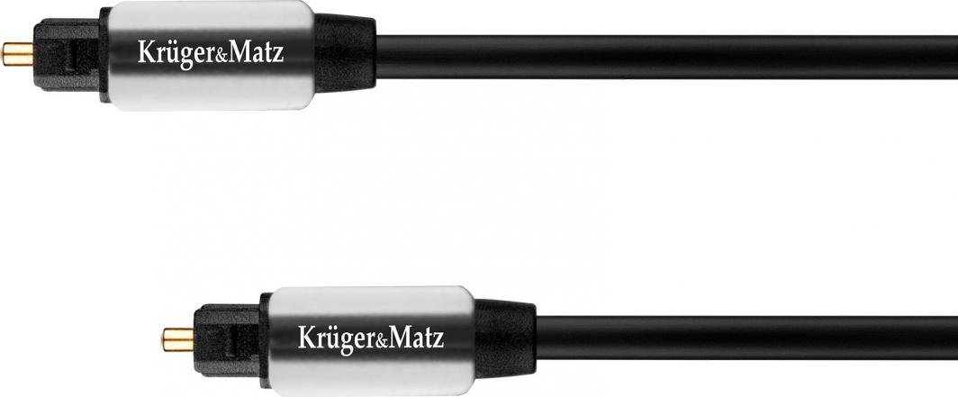 Kabllo Toslink Kruger & Matz, Toslink-Toslink, 3m, e zezë