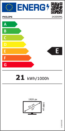 Monitor Philips 242S9JML- LED, 23.8", FullHD, i zi