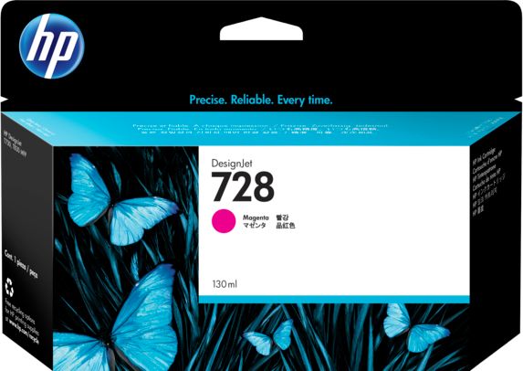 Ngjyrë për printer HP No. 728 F9J66A, 4ml, magenta