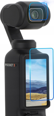 Set mbrojtës ekrani Sunnylife OP3-BHM717 për DJI Osmo Pocket 3, xham i temperuar 9H, transparencë 99%, transparent